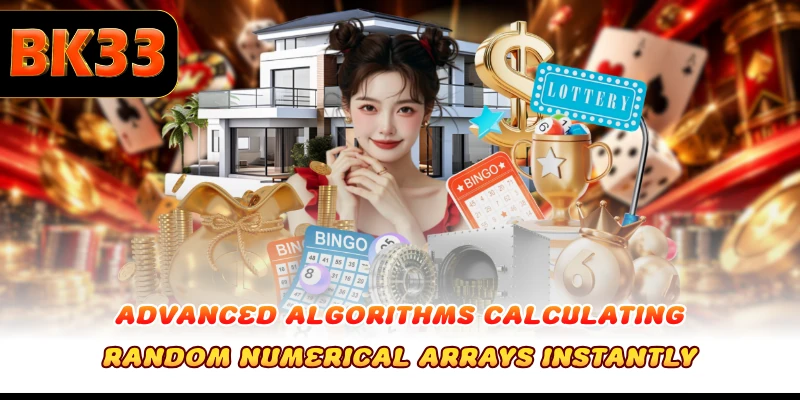 Advanced algorithms calculating random numerical arrays instantly
