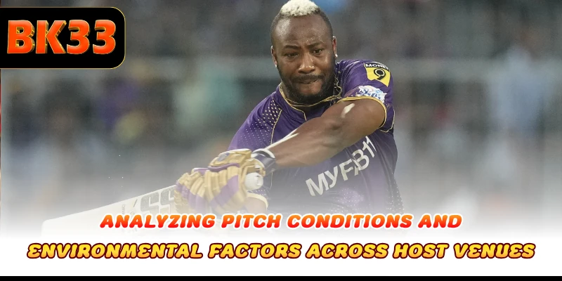 Analyzing pitch conditions and environmental factors across host venues