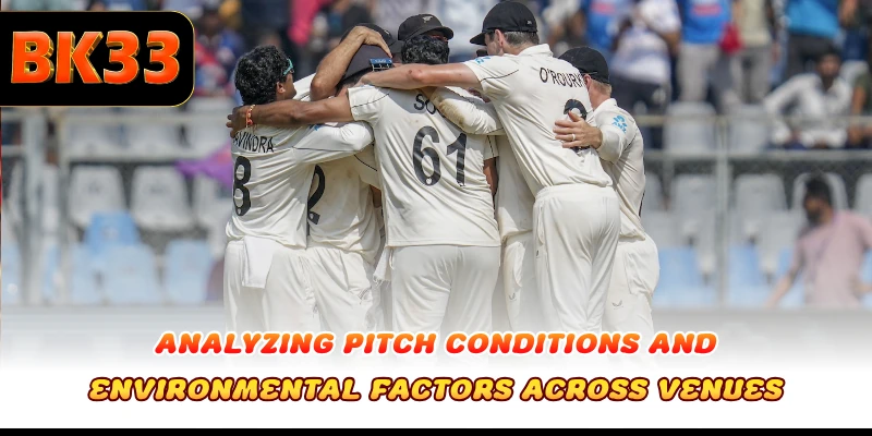 Analyzing pitch conditions and environmental factors across venues