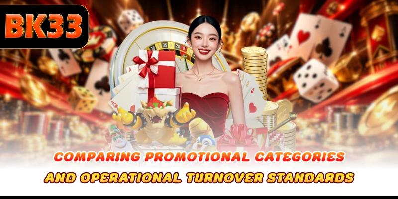 Comparing promotional categories and operational turnover standards