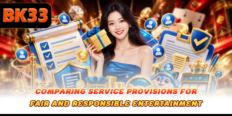 Comparing service provisions for fair and responsible entertainment