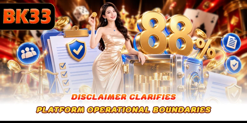 Disclaimer clarifies platform operational boundaries
