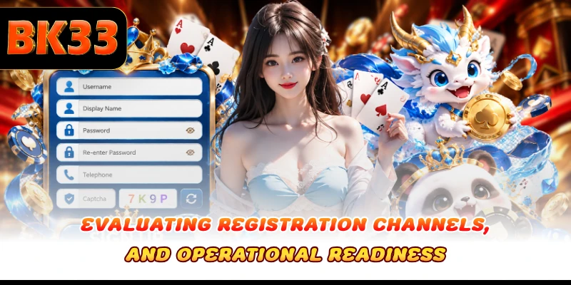 Evaluating registration channels, and operational readiness