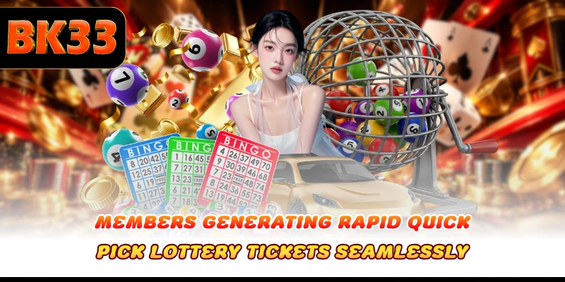 Members generating rapid Quick Pick Lottery tickets seamlessly