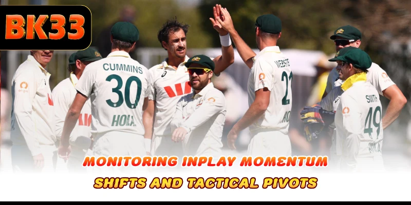Monitoring inplay momentum shifts and tactical pivots