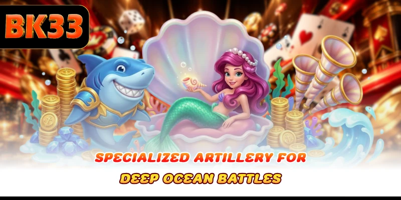 Specialized artillery for deep ocean battles