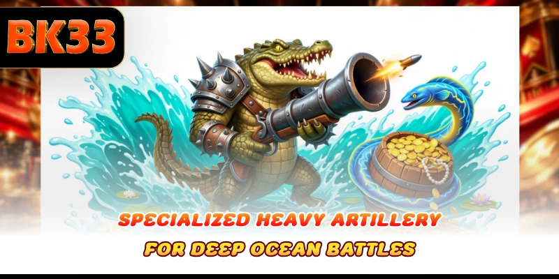 Specialized heavy artillery for deep ocean battles