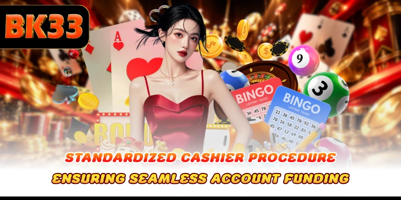 Standardized cashier procedure ensuring seamless account funding
