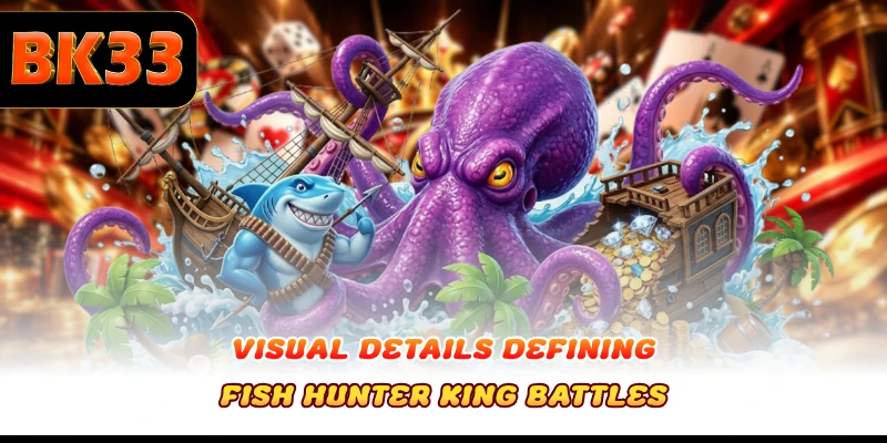 Visual details defining Fish Hunter King battles